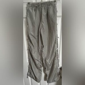 COCO & SHAY grey nylon athletic pants with shorts Size: S